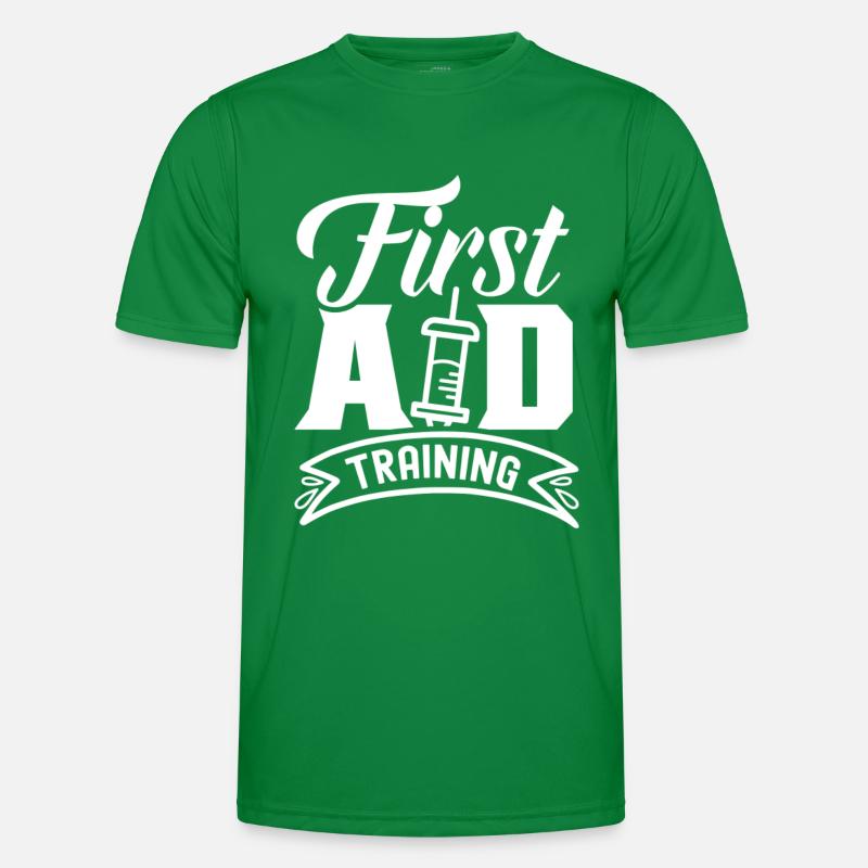 Training in First Aid Course First Aid Men's Functional T-Shirt