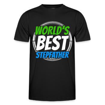 Le meilleur beau-père du monde Beau-père Beau-père Beau-père - T-shirt sport Homme - noir - Devant - AI Model Male 178 dark (178cm)