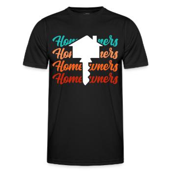 Propriétaire Propriétaire Maison propriétaire - T-shirt sport Homme - noir - Devant - AI Model Male 178 dark (178cm)