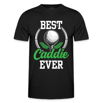 Best Caddie Ever Golfer Golf golf - Men's Functional T-Shirt - black - Front - AI Model Male 178 dark (178cm)