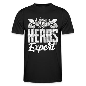 Herb Expert Herb Herb Garden - T-shirt sport Homme - noir - Devant - AI Model Male 178 dark (178cm)
