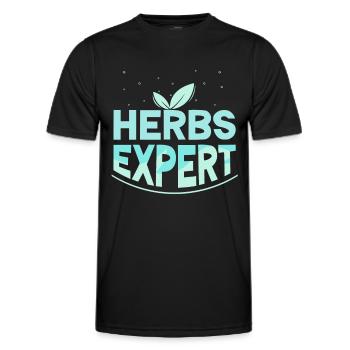 Herb Expert Herb Herb Garden - T-shirt sport Homme - noir - Devant - AI Model Male 178 dark (178cm)