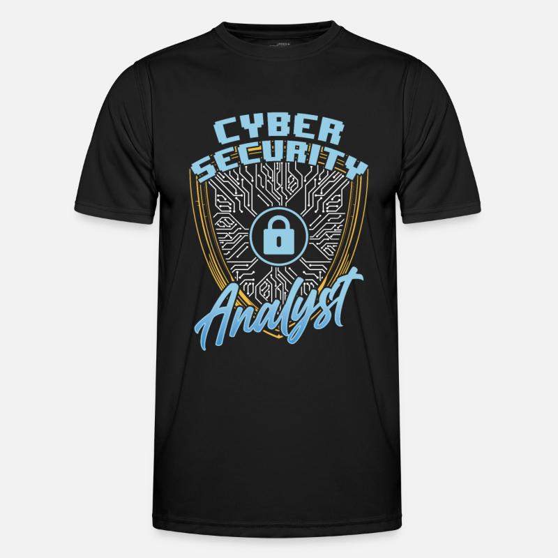 Analyst Für Cybersicherheit Cybersecurity Hacker - Men's Functional T-Shirt - black