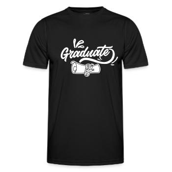 Graduate Graduate AwardEd School Graduate - Men's Functional T-Shirt - black - Front - AI Model Male 178 dark (178cm)