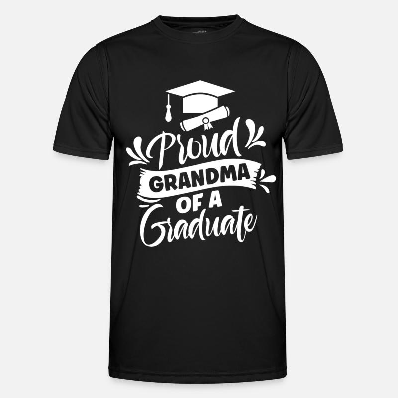 Stolze Großmutter Eines Absolventen Absolvent - Männer Funktions-T-Shirt - Schwarz