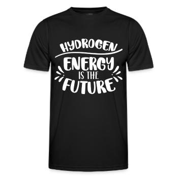 L’énergie de l’hydrogène est l’avenir de l’hydrogène - T-shirt sport Homme - noir - Devant - AI Model Male 178 dark (178cm)