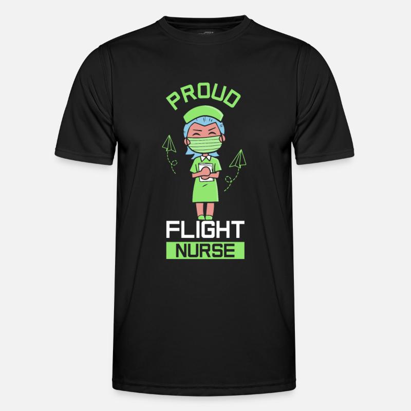 Stolze Flight Nurse Flugkrankenschwester Beruf - Männer Funktions-T-Shirt - Schwarz