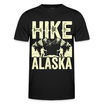 Wanderungen In Alaska Wandern Wanderung Wanderer - Männer Funktions-T-Shirt - Schwarz - Vorne - AI Model Male 178 dark (178cm)