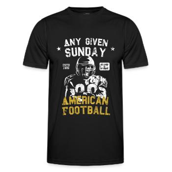 Any given Sunday - American Football - Männer Funktions-T-Shirt - Schwarz - Vorne - AI Model Male 178 dark (178cm)