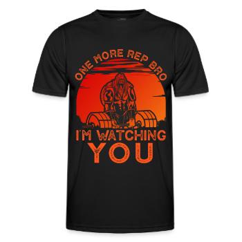 One More Rep Bro - Men's Functional T-Shirt - black - Front - AI Model Male 178 dark (178cm)