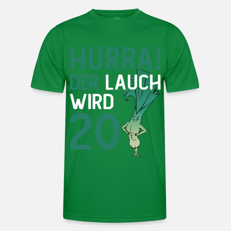 Hurra der Lauch wird 20 Männer Funktions-T-Shirt