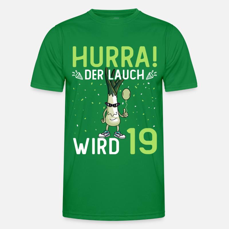 Hurra der Lauch wird 19 Männer Funktions-T-Shirt