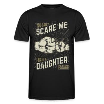 Father and Daughter - Fist bump Father Figure Father - Men's Functional T-Shirt - black - Front - AI Model Male 178 dark (178cm)
