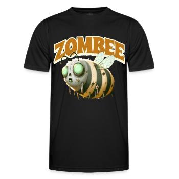 Abeille zombie Zombee - T-shirt sport Homme - noir - Devant - AI Model Male 178 dark (178cm)