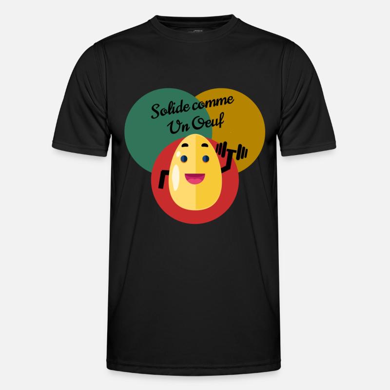 Solid as an egg - Men's Functional T-Shirt - black