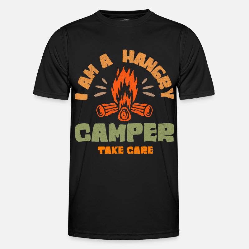 Ich bin ein hungriger Camper Männer Funktions-T-Shirt