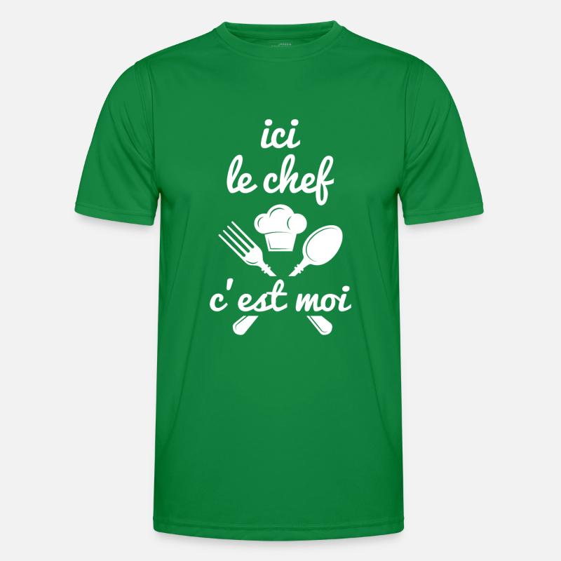 ici le chef c'est moi T-shirt sport Homme