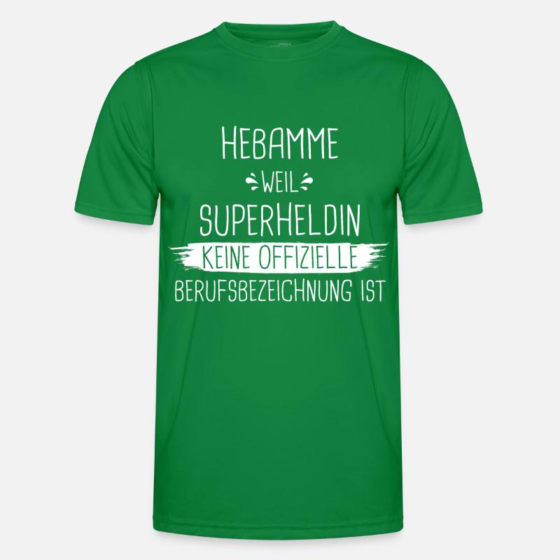 Hebamme Hebammen Entbindungspflegerin Beruf Spruch Männer Funktions-T-Shirt