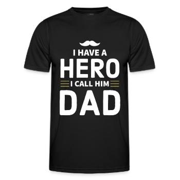Father's Day, Father's Day, Father's Day, Father's - Men's Functional T-Shirt - black - Front - AI Model Male 178 dark (178cm)
