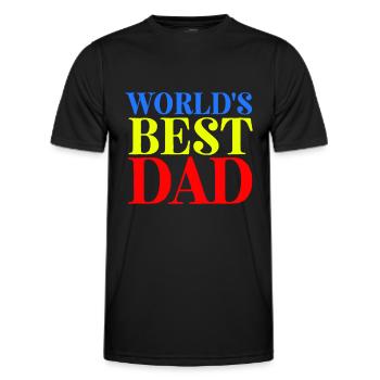 Father's Day, Father's Day, Father's Day, Father's - Men's Functional T-Shirt - black - Front - AI Model Male 178 dark (178cm)