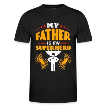 Father's Day, Father's Day, Father's Day, Father's - Men's Functional T-Shirt - black - Front - AI Model Male 178 dark (178cm)