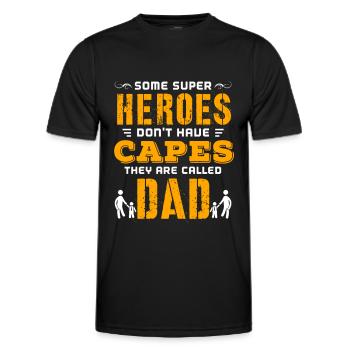 Father's Day, Father's Day, Father's Day, Father's - Men's Functional T-Shirt - black - Front - AI Model Male 178 dark (178cm)
