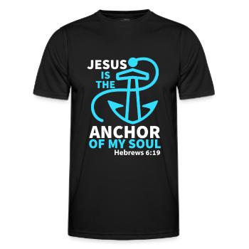 Jésus, Jésus, Jésus chrétien chrétien chrétien chrétien - T-shirt sport Homme - noir - Devant - AI Model Male 178 dark (178cm)