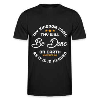 Jesus Jesus Jesus Christlich Christlich Christlich - Männer Funktions-T-Shirt - Schwarz - Vorne - AI Model Male 178 dark (178cm)