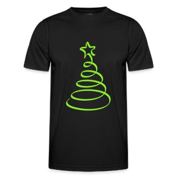 Weihnachten, Weihnachten, Weihnachten, Weihnachten - Männer Funktions-T-Shirt - Schwarz - Vorne - AI Model Male 178 dark (178cm)