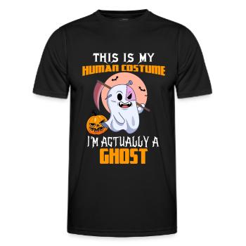 Halloween Halloween Halloween Halloween Halloween - T-shirt sport Homme - noir - Devant - AI Model Male 178 dark (178cm)