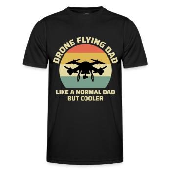 FPV Drone Racing Quadcopter RC Pilot Vater Vater - Männer Funktions-T-Shirt - Schwarz - Vorne - AI Model Male 178 dark (178cm)