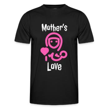 Mother's Day Mother's Day Mother's Day Mothers day - Men's Functional T-Shirt - black - Front - AI Model Male 178 dark (178cm)
