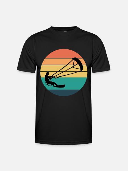 Kiteboarding Kiteboarder Kitesurfing Kitesurf - Men's Functional T-Shirt - black
