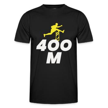 Hurdles Hurdling Hurdler Running Runner Athletes - Men's Functional T-Shirt - black - Front - AI Model Male 178 dark (178cm)