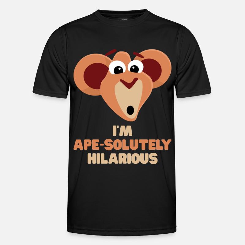 Affe lustig Spruch I'm Ape-solutely Hilarious Männer Funktions-T-Shirt