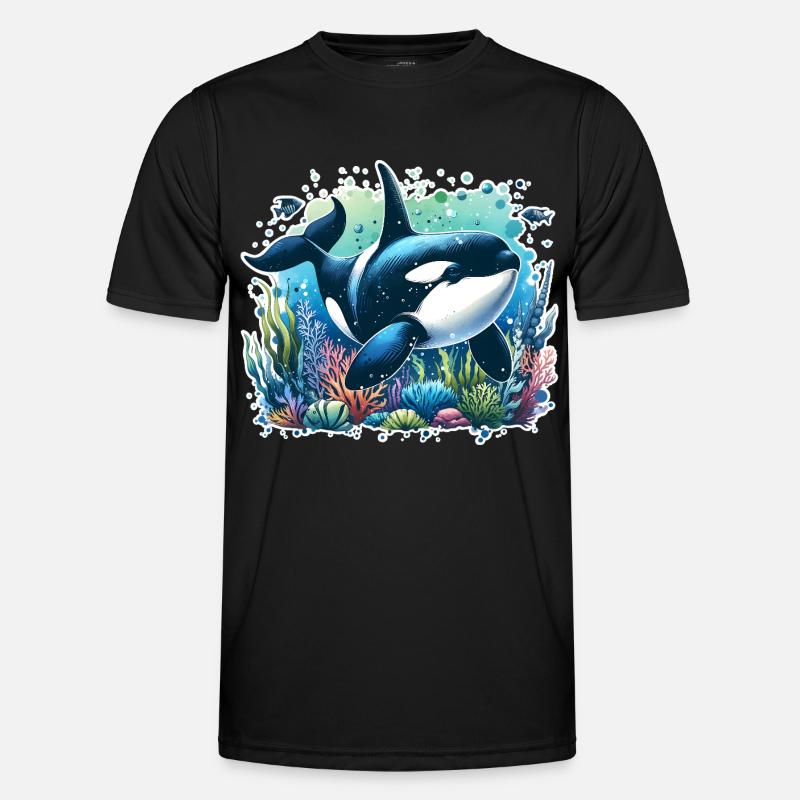 Orca Killer Whale - Men's Functional T-Shirt - black