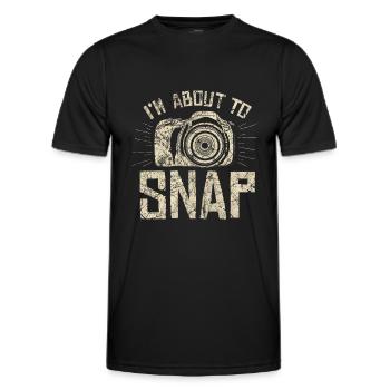 Fotograf - Männer Funktions-T-Shirt - Schwarz - Vorne - AI Model Male 178 dark (178cm)
