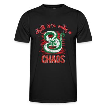 Snake Reptile Gift Gift Idea - Men's Functional T-Shirt - black - Front - AI Model Male 178 dark (178cm)
