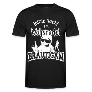 Junggesellenabschied JGA Männer für Bräutigam - Männer Funktions-T-Shirt - Schwarz - Vorne - AI Model Male 178 dark (178cm)