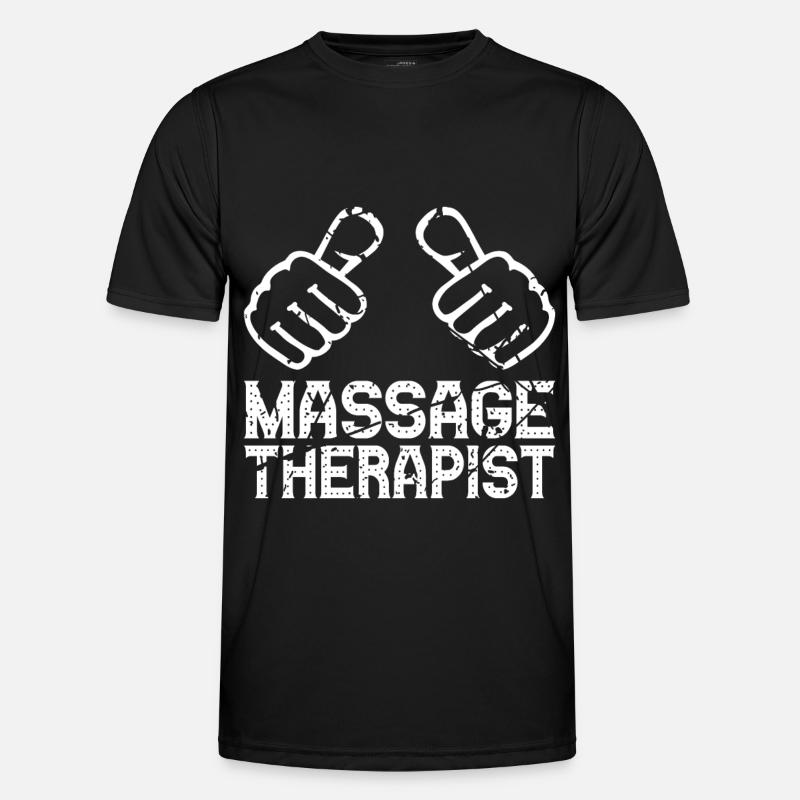 Massagetherapeut Lustige Massagetherapie - Männer Funktions-T-Shirt - Schwarz