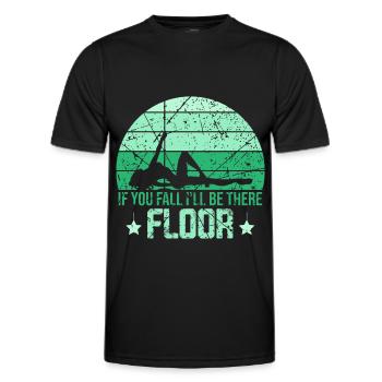 Pole Dance - Männer Funktions-T-Shirt - Schwarz - Vorne - AI Model Male 178 dark (178cm)