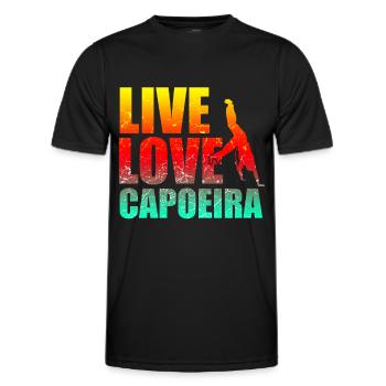 Capoeira - T-shirt sport Homme - noir - Devant - AI Model Male 178 dark (178cm)