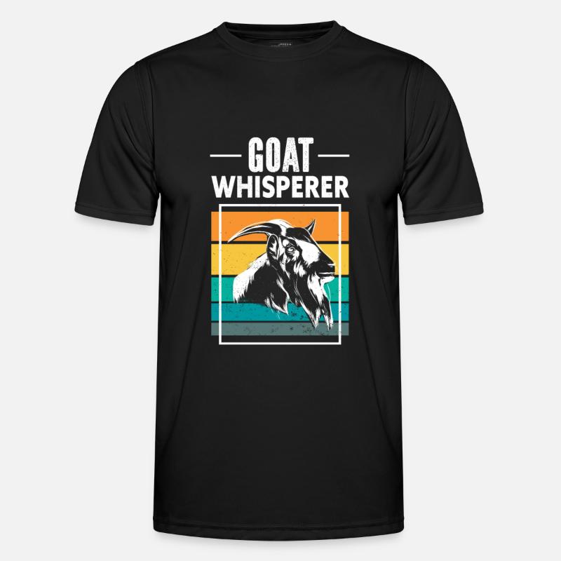 Goat Goat Whisperer - Men's Functional T-Shirt - black