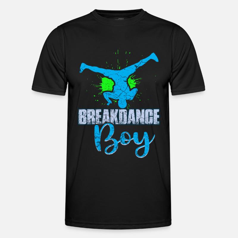 Breakdance Junge Breakdancing Kinder - Männer Funktions-T-Shirt - Schwarz