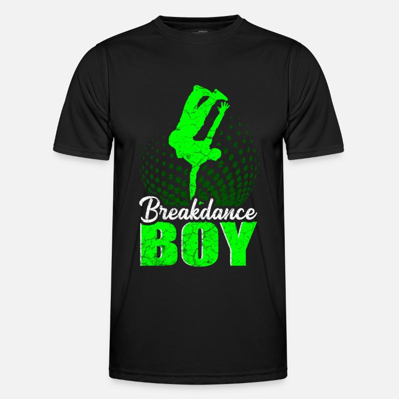 Breakdance Junge Breakdancing Kinder - Männer Funktions-T-Shirt - Schwarz