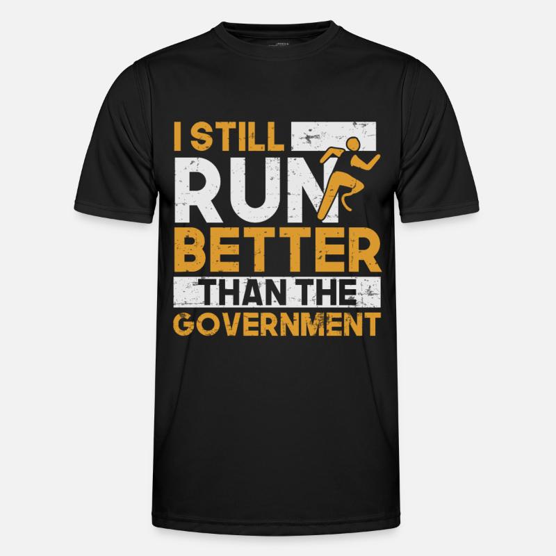 Amputation Rollstuhl - Männer Funktions-T-Shirt - Schwarz