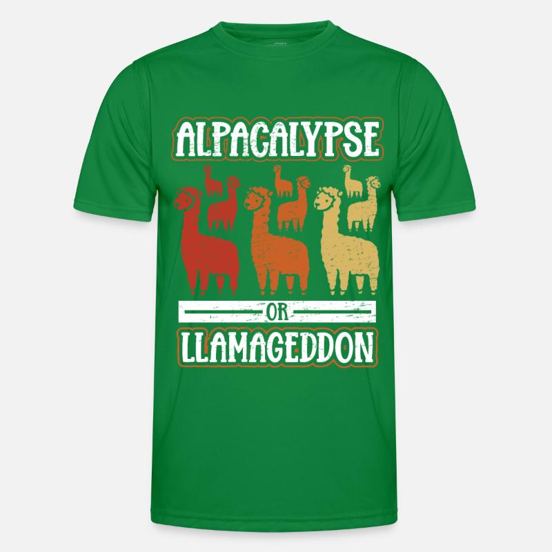 Llama Alpacalypse or Llamageddon Men's Functional T-Shirt