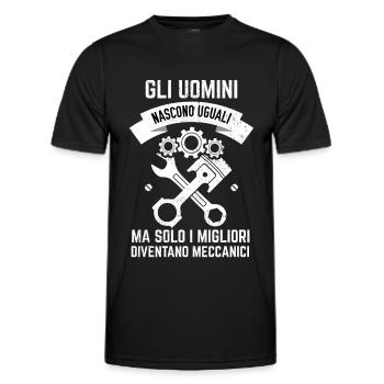 Automechaniker - Männer Funktions-T-Shirt - Schwarz - Vorne - AI Model Male 178 dark (178cm)