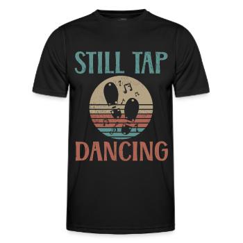 Tap Dancing Still Tap Dancing - T-shirt sport Homme - noir - Devant - AI Model Male 178 dark (178cm)