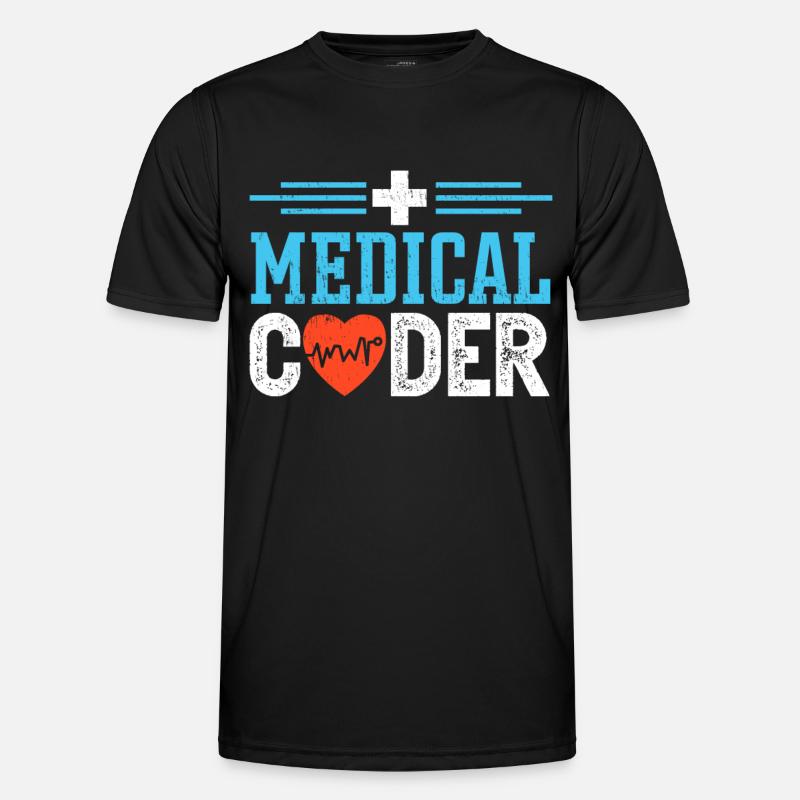 ICD Medical Coding Medizinischer Kodierer - Männer Funktions-T-Shirt - Schwarz